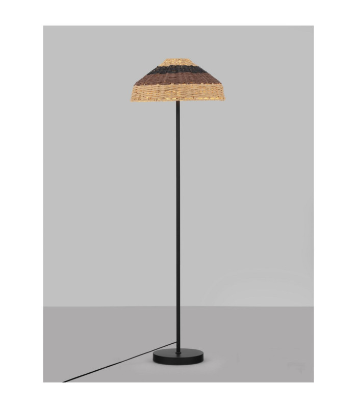 Capa Floor Lamp Natural Black Brown E27 1x12W-3