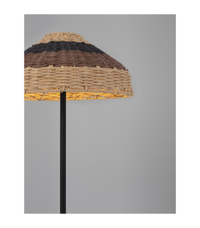 Capa Floor Lamp Natural Black Brown E27 1x12W-4