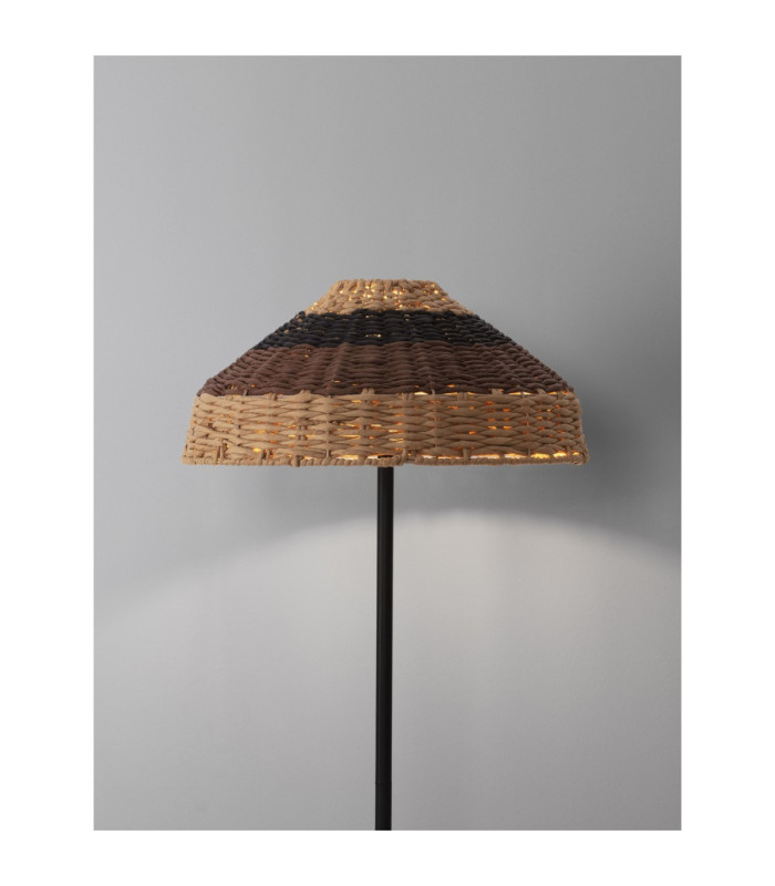 Capa Floor Lamp Natural Black Brown E27 1x12W-7