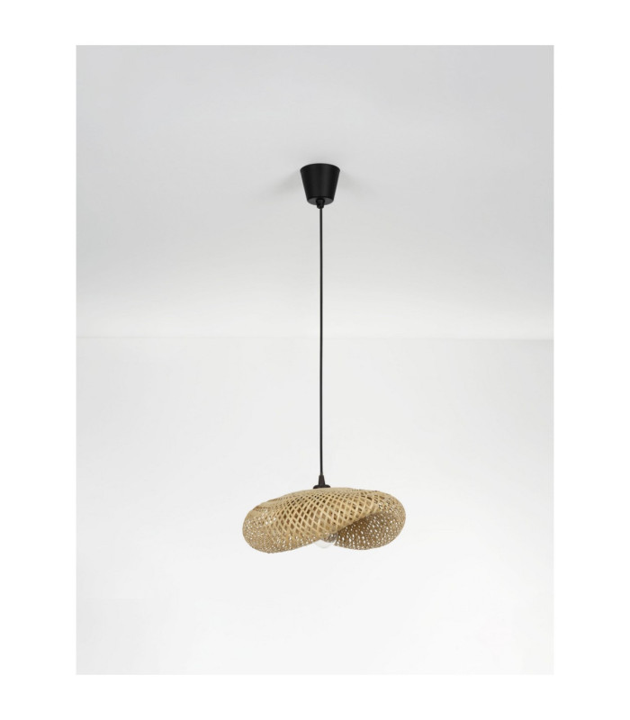 Adaline 42cm Dome Pendant Ceiling Light Natural E27 1x12W-3