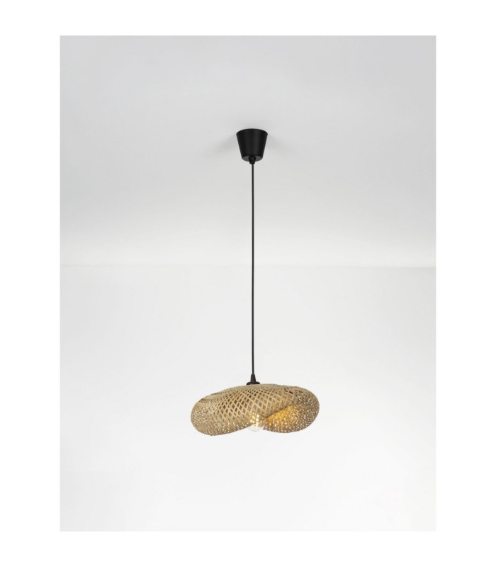 Adaline 42cm Dome Pendant Ceiling Light Natural E27 1x12W-4
