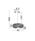 Adaline 42cm Dome Pendant Ceiling Light Natural E27 1x12W-9