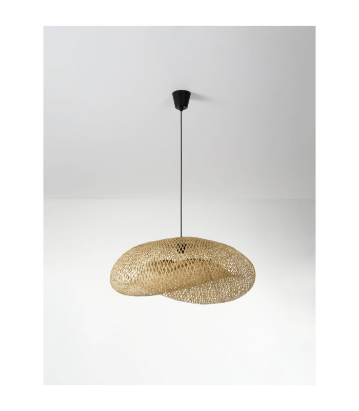 Adaline 76cm Dome Pendant Ceiling Light Natural E27 1x12W-3