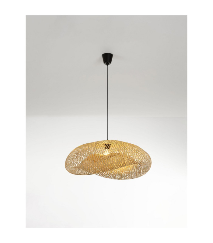 Adaline 76cm Dome Pendant Ceiling Light Natural E27 1x12W-4