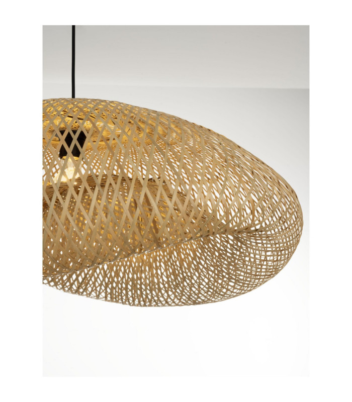 Adaline 76cm Dome Pendant Ceiling Light Natural E27 1x12W-5