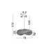 Adaline 76cm Dome Pendant Ceiling Light Natural E27 1x12W-7