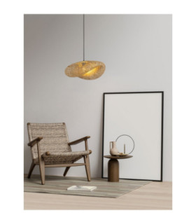 Adaline 62cm Dome Pendant Ceiling Light Natural E27 1X12W-2