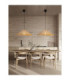 Alua Dome Pendant Ceiling Light Natural E27 1x12W-2