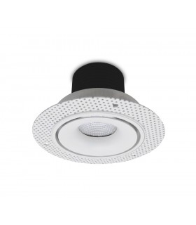 LED Recessed Round Downlight, White/White, 60 deg. Beam Angle, 780lm, 4000K, IP20, DRIVER NOT INC. - 2