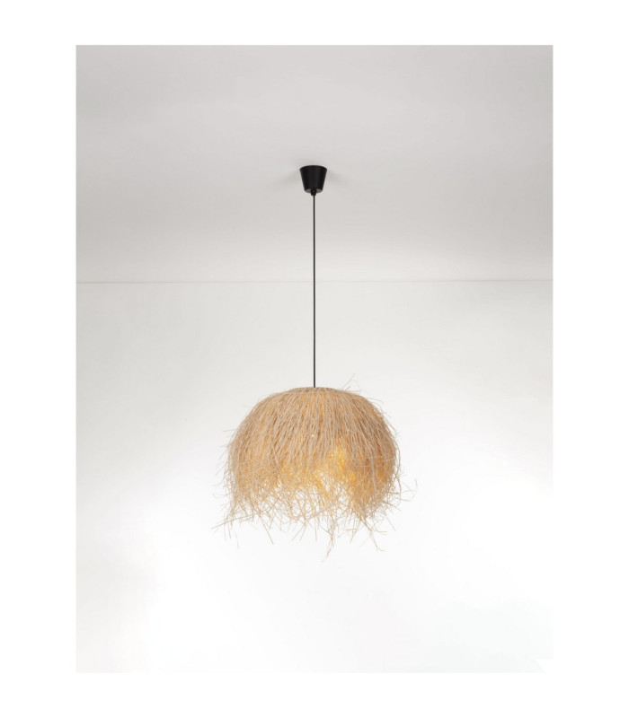 Jaunet Dome Pendant Ceiling Light Natural E27 1x12W-4