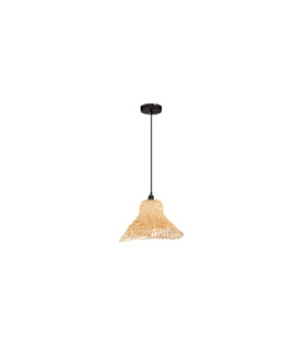 Aura Dome Pendant Ceiling Light Sandy Black E27 1x12W-1