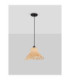 Aura Dome Pendant Ceiling Light Sandy Black E27 1x12W-3