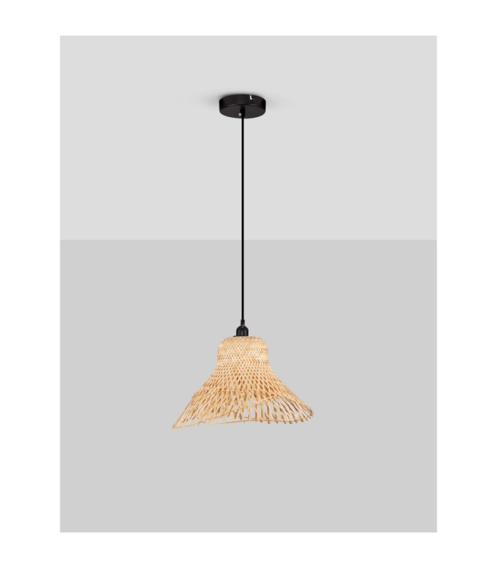 Aura Dome Pendant Ceiling Light Sandy Black E27 1x12W-3