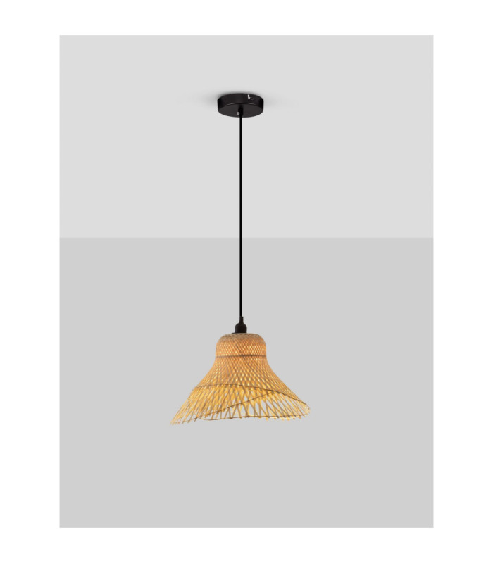 Aura Dome Pendant Ceiling Light Sandy Black E27 1x12W-4