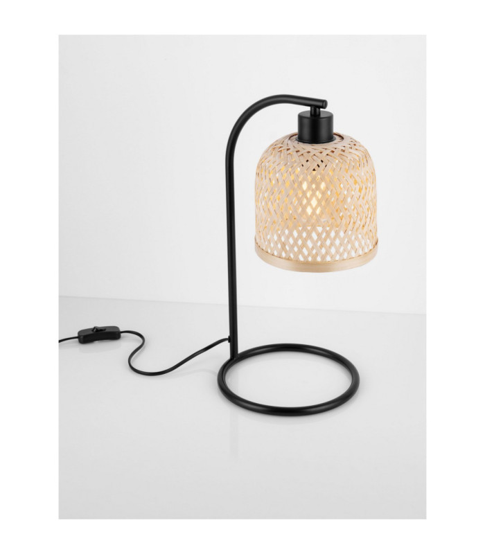 Intra Table Lamp Black Natural E27 1x12W-7