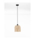 Intra Dome Pendant Ceiling Light Black Natural E27 1x12W-3