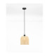 Intra Dome Pendant Ceiling Light Black Natural E27 1x12W-4