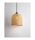 Intra Dome Pendant Ceiling Light Black Natural E27 1x12W-5