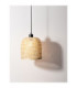 Intra Dome Pendant Ceiling Light Black Natural E27 1x12W-6