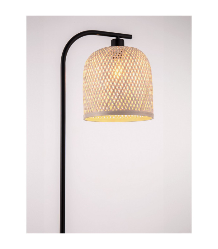 Intra Floor Lamp Black Natural E27 1x12W-6