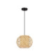 Asma 30cm Wire Frame Pendant Ceiling Light Sandy Black E27 1x12W-1