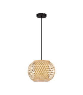 Asma 30cm Wire Frame Pendant Ceiling Light Sandy Black E27 1x12W-1