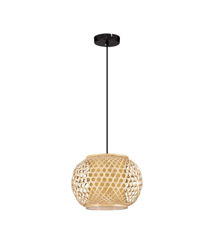 Asma 30cm Wire Frame Pendant Ceiling Light Sandy Black E27 1x12W-1