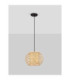 Asma 30cm Wire Frame Pendant Ceiling Light Sandy Black E27 1x12W-3