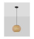 Asma 30cm Wire Frame Pendant Ceiling Light Sandy Black E27 1x12W-4
