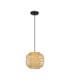 Asma 25cm Wire Frame Pendant Ceiling Light Sandy Black E27 1x12W-1
