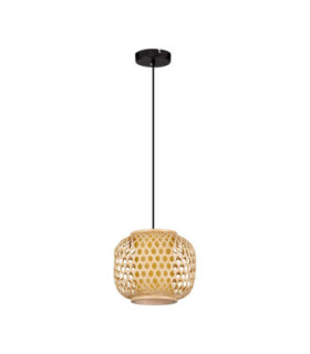 Asma 25cm Wire Frame Pendant Ceiling Light Sandy Black E27 1x12W-1