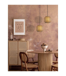 Asma 25cm Wire Frame Pendant Ceiling Light Sandy Black E27 1x12W-2