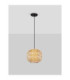 Asma 25cm Wire Frame Pendant Ceiling Light Sandy Black E27 1x12W-3