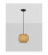 Asma 25cm Wire Frame Pendant Ceiling Light Sandy Black E27 1x12W-4