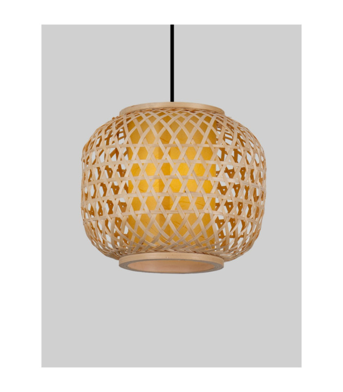 Asma 25cm Wire Frame Pendant Ceiling Light Sandy Black E27 1x12W-5