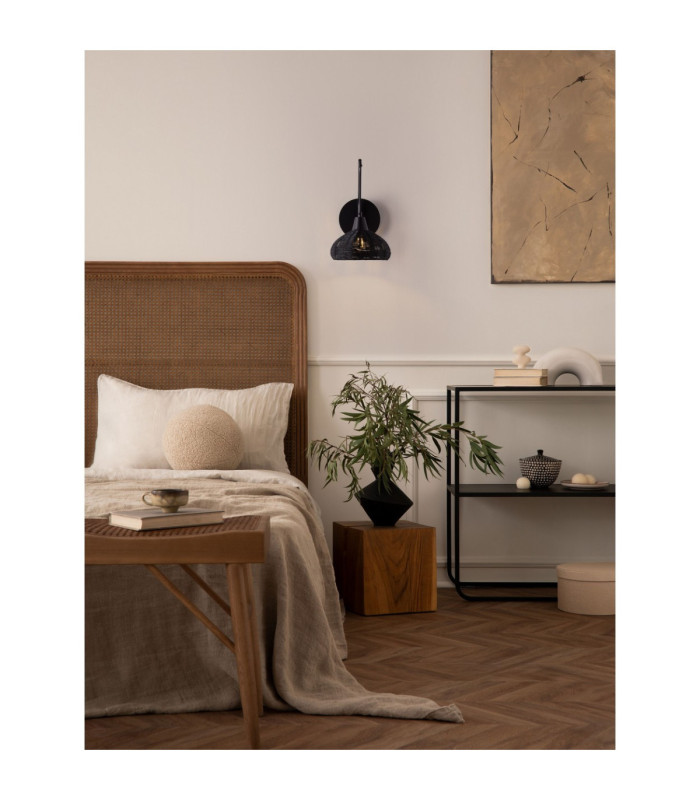 Fado Dome Wall Lamp Black E27 1x12W-2