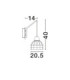 Fado Dome Wall Lamp Natural E27 1x12W IP20-7