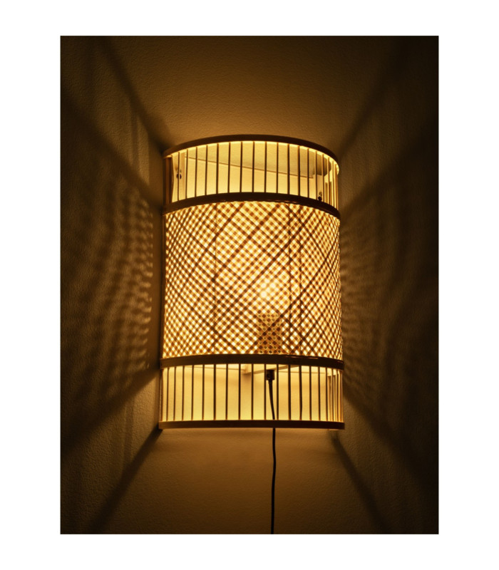 Pale Wall Lamp Natural E27 1x12W-6