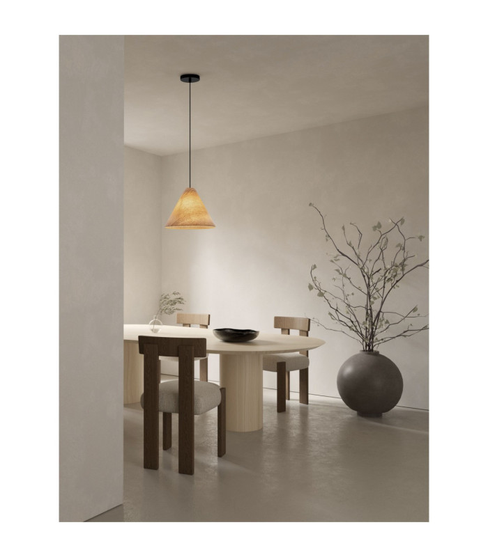 Elysian 30cm Dome Pendant Ceiling Light Natural E27 1x12W-2