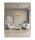 Elysian 45cm Dome Pendant Ceiling Light Natural E27 1x12W-2