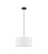Linnet 38cm Cylindrical Pendant Ceiling Light White E27 1X12W-1