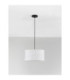 Linnet 38cm Cylindrical Pendant Ceiling Light White E27 1X12W-3