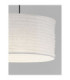 Linnet 38cm Cylindrical Pendant Ceiling Light White E27 1X12W-5