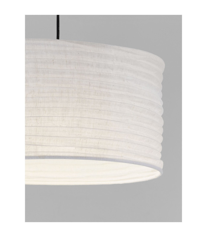 Linnet 38cm Cylindrical Pendant Ceiling Light White E27 1X12W-5