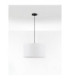 Linnet 50cm Cylindrical Pendant Ceiling Light White E27 1X12W-3