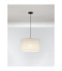 Linnet 50cm Cylindrical Pendant Ceiling Light White E27 1X12W-4