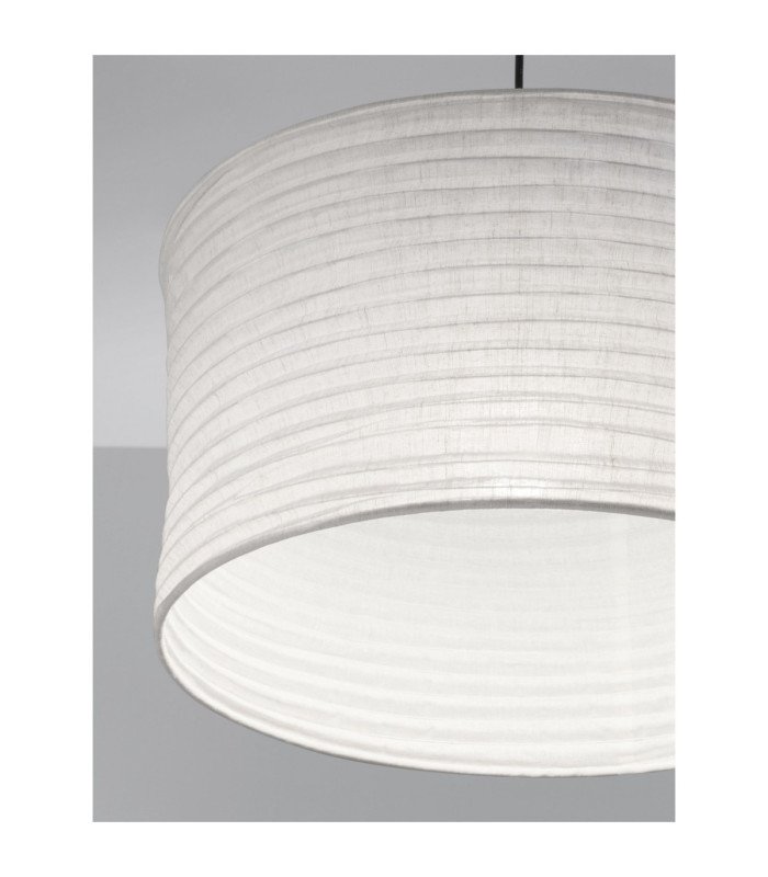 Linnet 50cm Cylindrical Pendant Ceiling Light White E27 1X12W-5