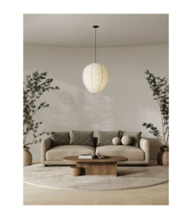 Nubble 60cm Tall Pendant Ceiling Light White E27 1X12W-2