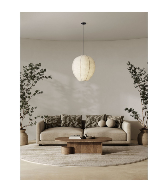 Nubble 60cm Tall Pendant Ceiling Light White E27 1X12W-2