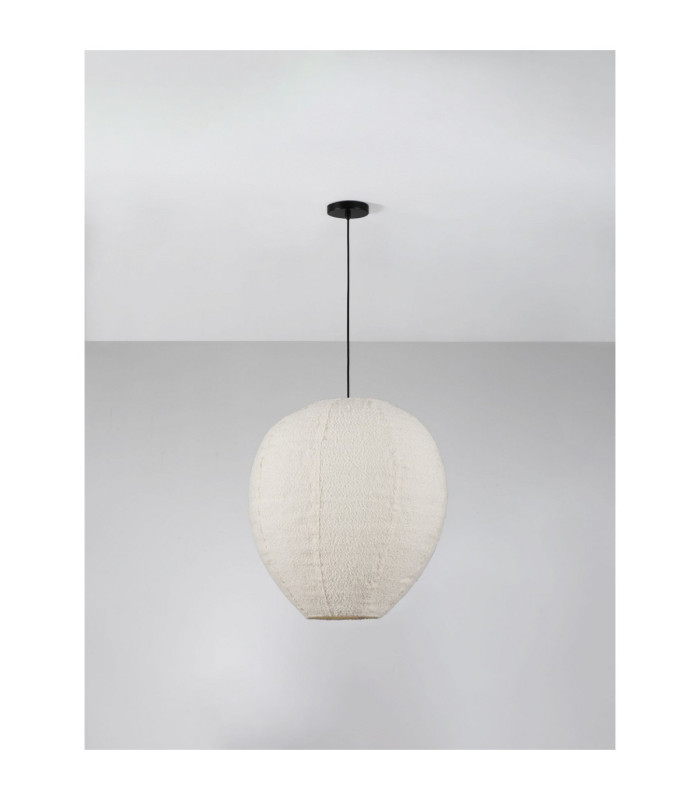 Nubble 60cm Tall Pendant Ceiling Light White E27 1X12W-3